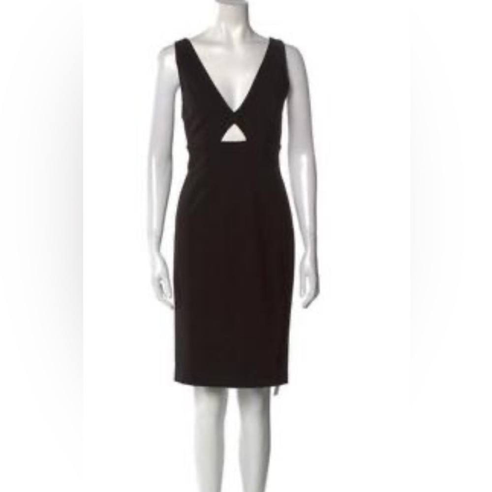 NWT Alice + Olivia Cut OutPlunge Neckline Knee-Length Dress SZ 8